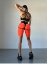 Cycling Short FITRUN Cycling Super Nuts "Orange Relief"