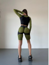 Cycling Short FITRUN  Cycling Super Nuts Push-Up "Khaki Relief"