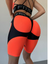 Cycling Short FITRUN  Cycling Super Nuts Push-Up "Orange Relief"