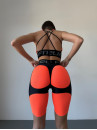 Cycling Short FITRUN  Cycling Super Nuts Push-Up "Orange Relief"