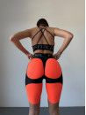 Cycling Short FITRUN  Cycling Super Nuts Push-Up "Orange Relief"
