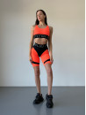 Cycling Short FITRUN  Cycling Super Nuts Push-Up "Orange Relief"