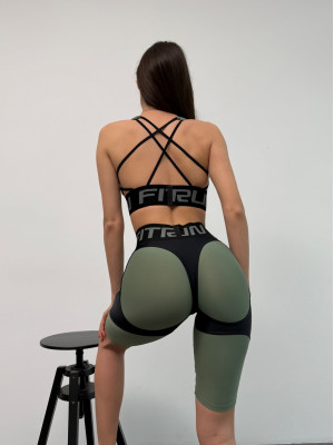 Велосипедки FITRUN  Cycling Super Nuts Push-Up "Olive"