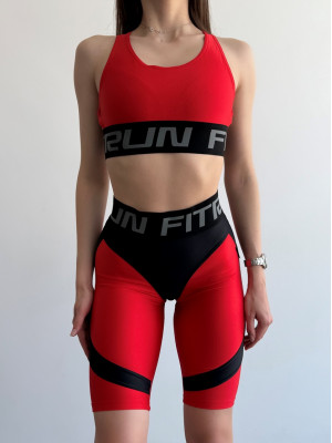 Велосипедки FITRUN  Cycling Super Nuts Push-Up "Shine Bordo"