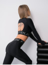 Leggings FITRUN Leggings Super Nuts Push-Up "Total Black"