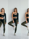 Легінси FITRUN Leggings Super Nuts Push-Up "Khaki"