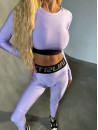 Leggings FITRUN Leggings Super Nuts Push-Up "Total Shine Lilac”