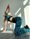 Leggings FITRUN Leggings Super Nuts "Leo Blue"