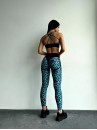 Леггинсы FITRUN Leggings Super Nuts "Leo Blue"