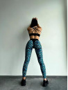 Leggings FITRUN Leggings Super Nuts "Leo Blue"