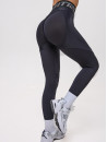 Leggings FITRUN Leggings Super Nuts Push-Up "Total Black Relief"