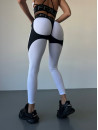 Leggings FITRUN Leggings Super Nuts Push-Up "White Relief"