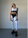 Leggings FITRUN Leggings Super Nuts Push-Up "White Relief"