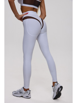Leggings FITRUN Leggings SPIDER EVA "White"