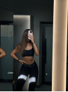Leggings FITRUN Leggings SLIM "Black Relief"