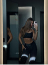 Leggings FITRUN Leggings SLIM "Black Relief"