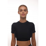 Shortened Rashguard FITRUN Mini Rash T-shirt "Black"