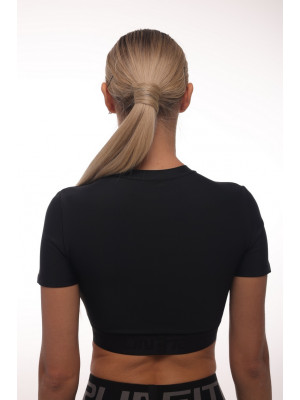 Shortened Rashguard FITRUN Mini Rash T-shirt "Black"