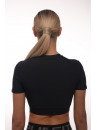 Shortened Rashguard FITRUN Mini Rash T-shirt "Black"