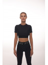 Shortened Rashguard FITRUN Mini Rash T-shirt "Black"