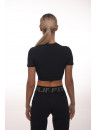 Shortened Rashguard FITRUN Mini Rash T-shirt "Black"