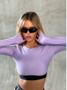Long Sleeve Top FITRUN Long Sleeve Midi "Shine Lilac"