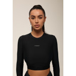 Shortened Rashguard FITRUN Rashguard Midi "Total Black"