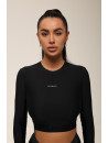 Топ з довгим рукавом FITRUN Long Sleeve Midi "Total Black"