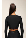 Shortened Rashguard FITRUN Rashguard Midi "Total Black"