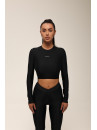Shortened Rashguard FITRUN Rashguard Midi "Total Black"
