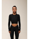 Топ з довгим рукавом FITRUN Long Sleeve Midi "Total Black"
