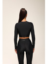 Shortened Rashguard FITRUN Rashguard Midi "Total Black"
