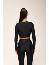 Топ з довгим рукавом FITRUN Long Sleeve Midi "Total Black"