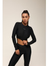 Shortened Rashguard FITRUN Rashguard Midi "Total Black"
