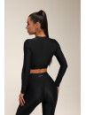 Shortened Rashguard FITRUN Rashguard Midi "Total Black"