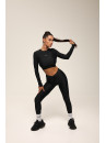 Shortened Rashguard FITRUN Rashguard Midi "Total Black"