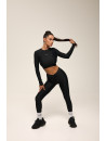 Топ з довгим рукавом FITRUN Long Sleeve Midi "Total Black"