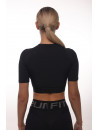 Футболка FITRUN T-shirt NICE "Total Black Relief"