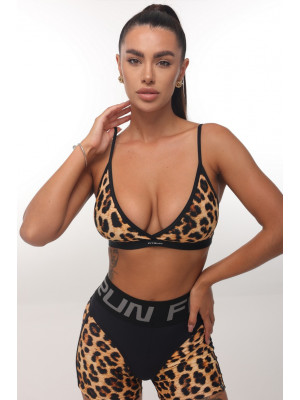 Спортивный Топ FITRUN Top Mini "Leopard"