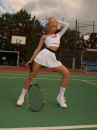 Юбка-шорты теннисная FITRUN Tennis Skort W1 "Total White"